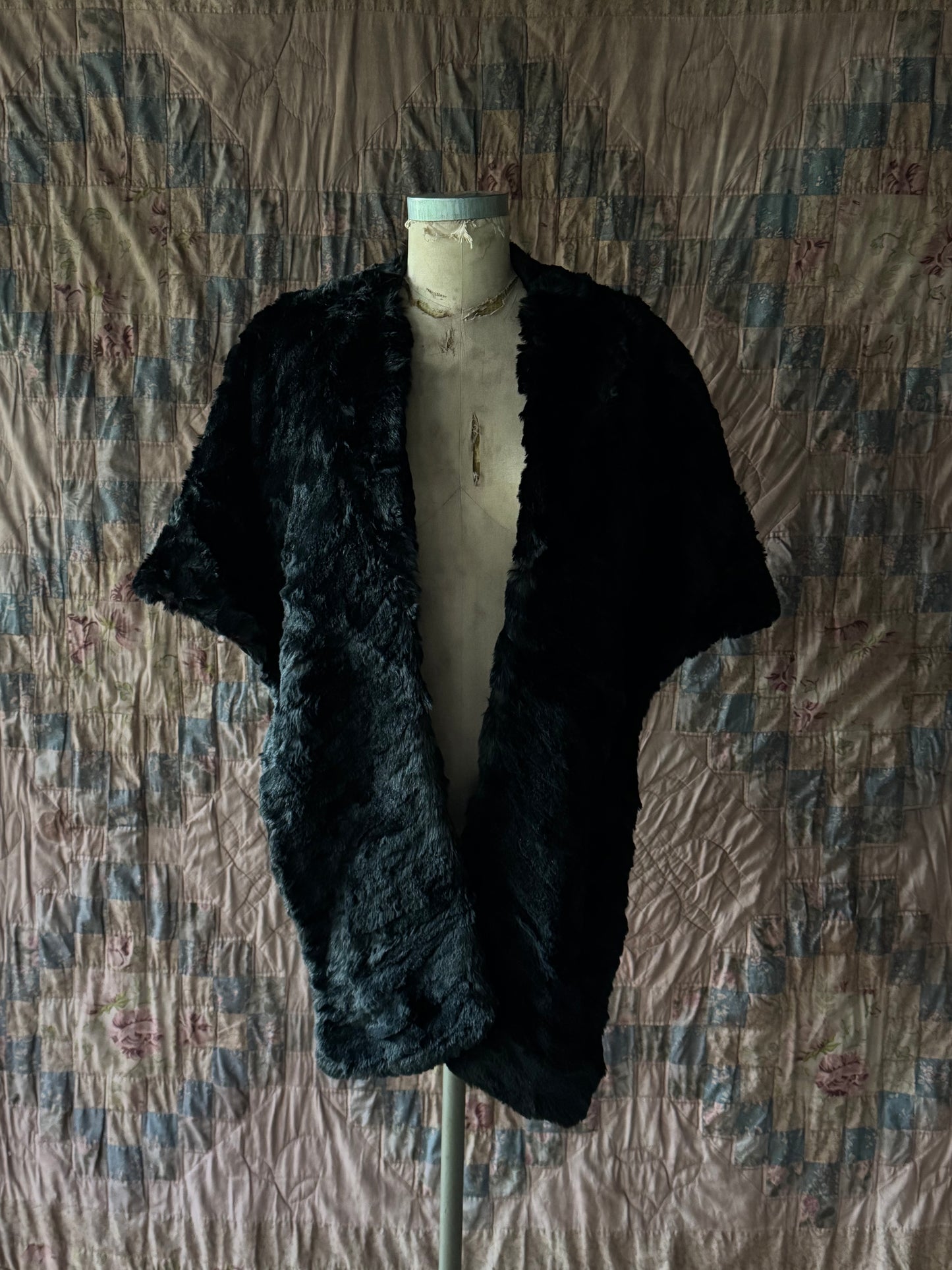 Vintage Rabbit Fur Shawl