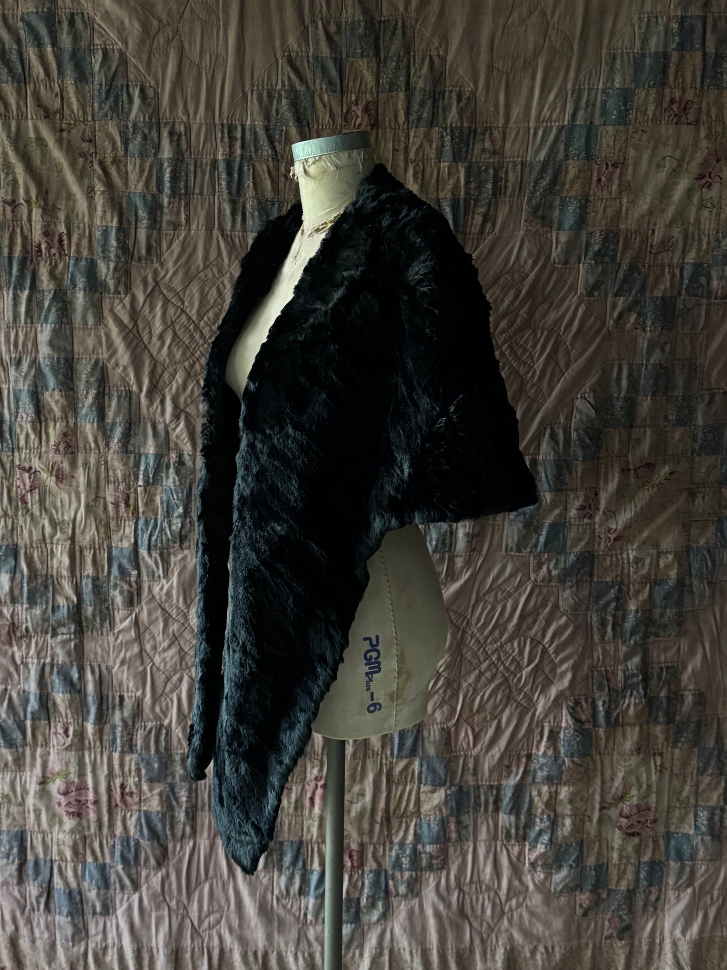 Vintage Rabbit Fur Shawl