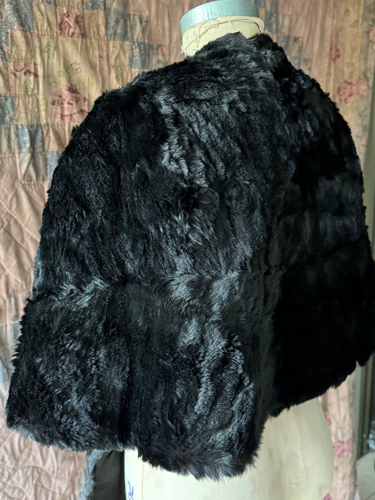 Vintage Rabbit Fur Shawl